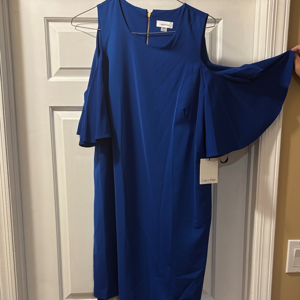 Calvin Klein Women's Blue Dress -nwt